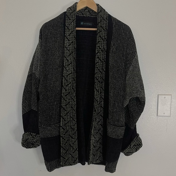 Lynn Yarrington Artist Fiber Handwoven Chenille Open Front Jacket Cardigan Sz Sm - Picture 5 of 11